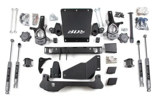 BDS Suspension - BDS191H | BDS Suspension 4 Inch Lift Kit For Chevrolet / GMC Avalanche, Suburban, Tahoe, Or Yukon 1500 4WD | NX2 Nitro Series Shocks