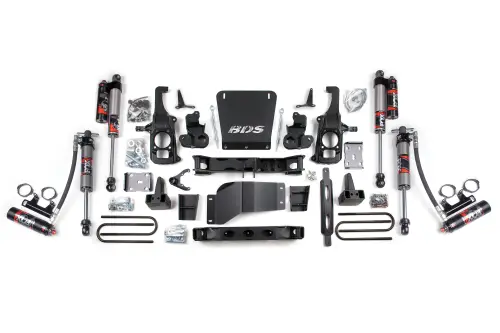 BDS Suspension - BDS197FPE | BDS Suspension 6.5 Inch Lift Kit For Chevrolet Silverado / GMC Sierra 2500HD / 3500HD | Rear Lift 5 Inch Block Lift With Overload | Fox 2.5 Performance Elite Shocks