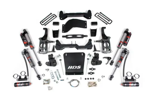 BDS Suspension - BDS198FPE | BDS Suspension 6.5 Inch Lift Kit For Chevrolet Silverado / GMC Sierra 2500HD / 3500HD | Rear Lift 3 Inch Block Kit Without Overload | Fox 2.5 Performance Elite Shocks