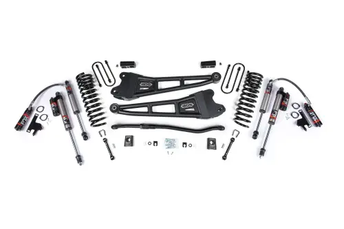 BDS Suspension - BDS2149FPE | BDS Suspension 3 Inch Lift Kit With Radius Arm For Ram 3500 4WD Diesel | Coil Spring / Bump Stop Extension | Rear 2 Inch Lift Block Kit With Overload | Fox 2.5 Performance Elite Shocks