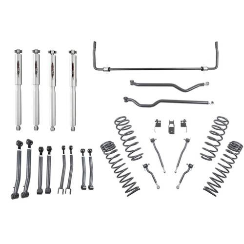 Belltech - 153205TPS | Belltech 4 Inch Complete Lift Kit with Trail Performance Shocks & Sway Bar (2018-2026 Wrangler JL)