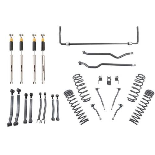 Belltech - 153205HKP | Belltech 4 Inch Complete Lift Kit with Trail Performance Plus Shocks & Sway Bar (2018-2026 Wrangler JL Unlimited)