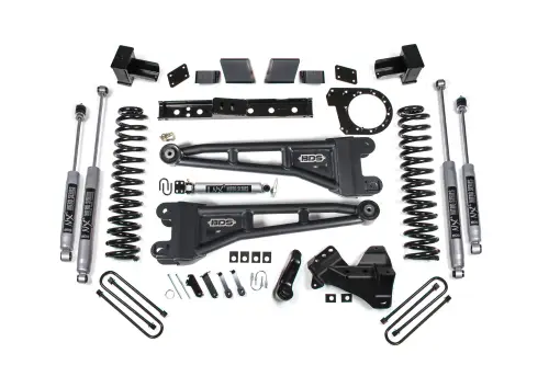 BDS Suspension - BDS2260H | BDS Suspension 7 Inch Lift Kit With Radius Arm For Ford F-350 Super Duty DRW 4WD Diesel | NX2 Nitro Series Shocks