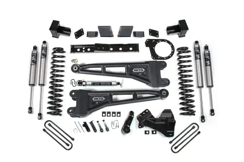BDS Suspension - BDS2260PS | BDS Suspension 7 Inch Lift Kit With Radius Arm For Ford F-350 Super Duty DRW 4WD Diesel | Fox 2.5 Performance Series HTO Shocks