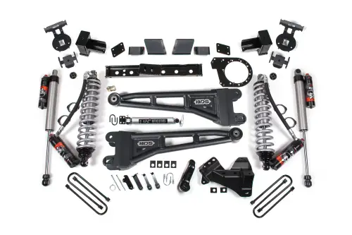 BDS Suspension - BDS2260PES | BDS Suspension 7 Inch Lift Kit With Radius Arm & Fox 2.5 Performance Elite Coilover Conversion For Ford F-350 Super Duty DRW 4WD Diesel | Fox 2.5 Performance Elite Shocks