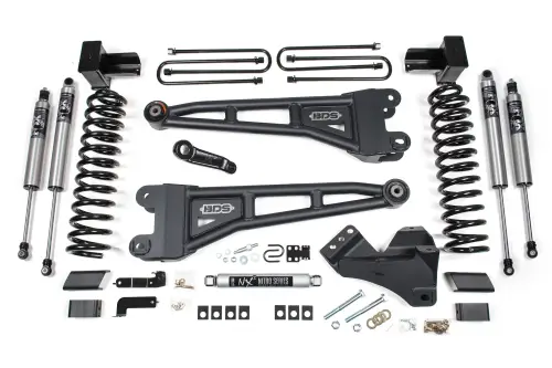 BDS Suspension - BDS2262PS | BDS Suspension 5 Inch Lift Kit With Radius Arm For Ford F-350 Super Duty DRW 4WD Gas | Fox 2.5 Performance Series HTO Shocks