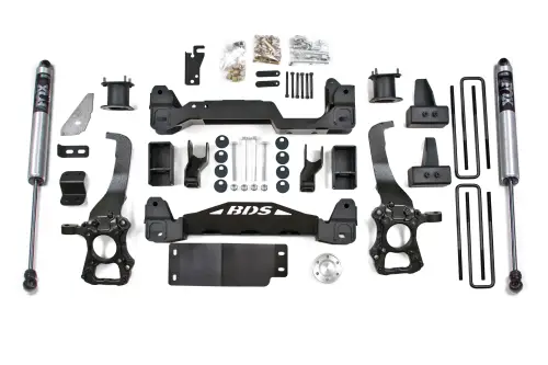 BDS Suspension - BDS2267FS | BDS Suspension 6 Inch Lift Kit For Ford F-150 4WD | Rear 4 Inch Block Kit | Fox 2.0 Performance Series Shocks