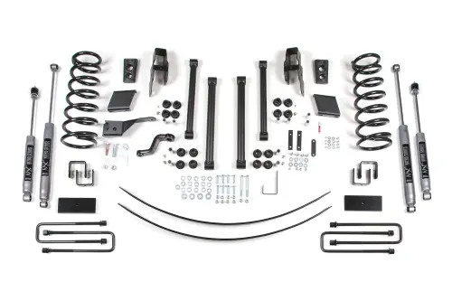 BDS Suspension - BDS257H | BDS Suspension 3 Inch Lift Kit For Ram 1500 4WD | Rear 3 Inch Lift Block & Add-A-Leaf | NX2 Nitro Series Shocks