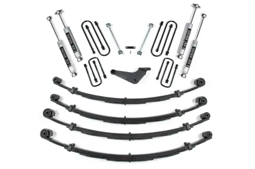 BDS Suspension - BDS301H | BDS Suspension 4 Inch Lift Kit For Ford Excursion 4WD | Rear Leaf Springs | NX2 Nitro Series Shocks