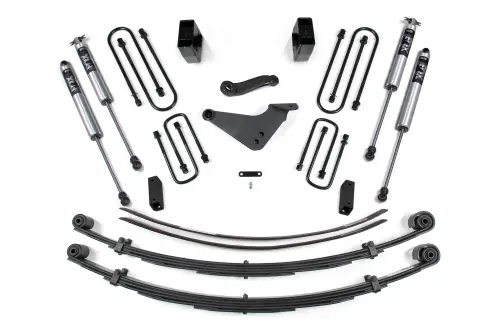 BDS Suspension - BDS302FS | BDS Suspension 6 Inch Lift Kit For Ford Excursion 4WD | Rear Block Kit & Add-A-Leaf | Fox 2.0 Performance Series Shocks