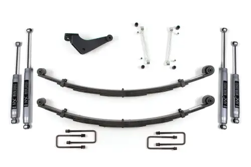 BDS Suspension - BDS313H | BDS Suspension 2 Inch Leveling Kit For Ford F-250 / F-350 Super Duty 4WD | Square Front U-Bolt | NX2 Nitro Series Shocks