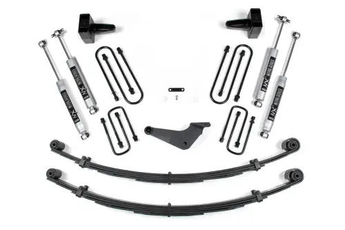 BDS Suspension - BDS322H | BDS Suspension 4 Inch Lift Kit For Ford F-250 / F-350 Super Duty 4WD | Radius Front U-Bolt | Rear Lift With Factory Overload | NX2 Nitro Series Shocks