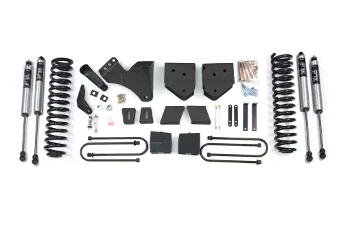 BDS Suspension - BDS350FS | BDS Suspension 6 Inch Lift Kit For Ford F-250 / F-350 Super Duty 4WD Diesel | Rear Lift 5 Inch Block Kit With Overload | Fox 2.0 Performance Series Shocks