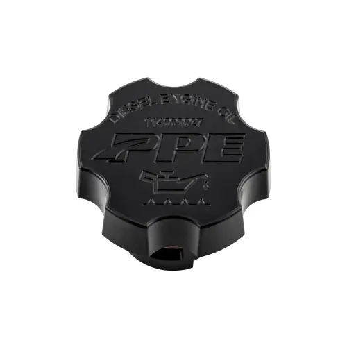 Pacific Performance Engineering - 114003027 | PPE Performance Billet Aluminum Engine Oil Filler Cap For GM 6.6L/3.0L GM Duramax | Black Finish