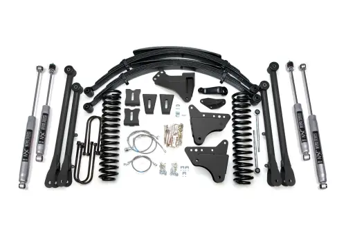 BDS Suspension - BDS530H | BDS Suspension 8 Inch Lift Kit With 4-Link For Ford F-250 / F-350 Super Duty 4WD Diesel | NX2 Nitro Series Shocks