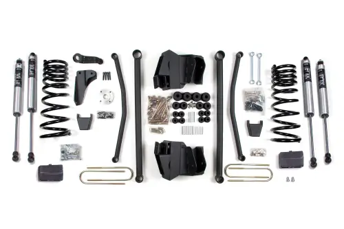 BDS Suspension - BDS641FS | BDS Suspension 8 Inch Lift Kit With Long Arm For Ram 2500 / 3500 4WD Diesel | Rear Lift Block Kit With 4 Inch Axle | Automatic Transmission | Fox 2.0 Performance Series Shocks