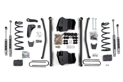 BDS Suspension - BDS647H | BDS Suspension 6 Inch Lift Kit With Long Arm For Ram 2500 / 3500 4WD Diesel | Rear Lift Block Kit | Rear 4 Inch Axle | NX2 Nitro Series Shocks