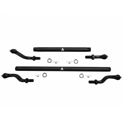 Apex Chassis - KIT135 | Apex Chassis Steering Kit 2.5 ton No Flip 3.5" Or Less For Jeep Wrangler JK | 2007-2018 | Black Aluminum