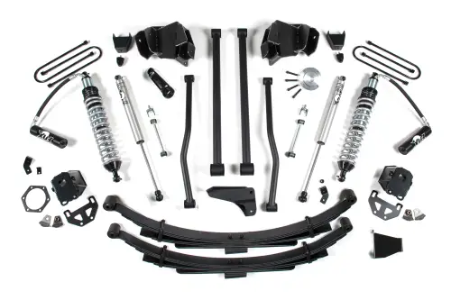 BDS Suspension - BDS675F | BDS Suspension 8 Inch Lift Kit With Long Arm & Fox 2.5 Coilover Conversion For Ram 2500 4WD Diesel | Rear Leaf Springs