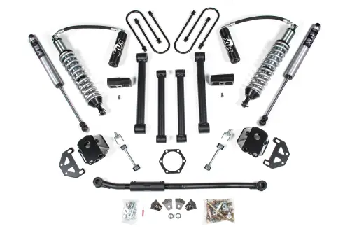 BDS Suspension - BDS690F | BDS Suspension 3 Inch Lift Kit With Fox 2.5 Coilover Conversion For Ram 2500 / 3500 4WD | Rear 4 Inch Axle