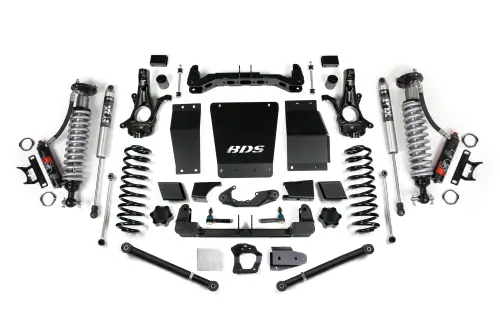 BDS Suspension - BDS732PSS | BDS Suspension 6 Inch Lift Kit With Fox 2.5 Performance Elite Coilover For Chevrolet Suburban, Tahoe / GMC Yukon / XL 1500 4WD | Aluminum / Stamped Steel Factory Control Arm