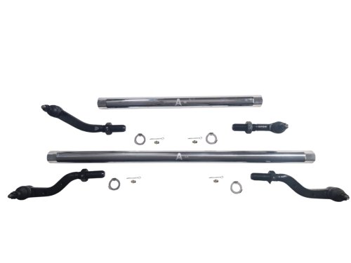 Apex Chassis - KIT600NF-UD60 | Apex Chassis 2.5 TON Tie Rod & Drag Link Assembly, For Axle Upgrade Options Only For Jeep JL/JT | Polished Aluminum, Ultimate Dana 60 68.5 Inch, No Flip Kit