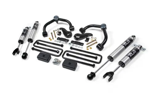 BDS Suspension - BDS760FPS | BDS Suspension 3 Inch Lift Kit For Chevrolet Silverado / GMC Sierra 2500HD / 3500HD | Rear Lift 2 Inch Block Kit Without Overload | Fox 2.5 Performance Series HTO Shocks