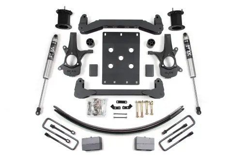 BDS Suspension - BDS797FS | BDS Suspension 6 Inch Lift Kit For Chevrolet Silverado / GMC Sierra 1500 2WD | Rear Lift Block Kit & Add-A-Leaf | Fox 2.0 Performance Series Shocks