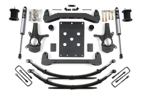 BDS Suspension - BDS798FS | BDS Suspension 6 Inch Lift Kit For Chevrolet Silverado / GMC Sierra 1500 2WD | Rear Leaf Springs | Fox 2.0 Performance Series Shocks