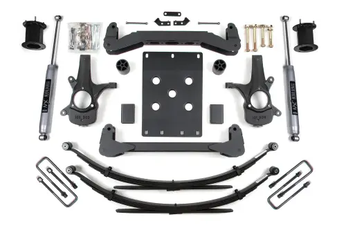 BDS Suspension - BDS798H | BDS Suspension 6 Inch Lift Kit For Chevrolet Silverado / GMC Sierra 1500 2WD | Rear Leaf Springs | NX2 Nitro Series Shocks