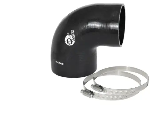 Afe - Advance Flow Engineering - 59-00073 | aFe Power Magnum FORCE Performance Accessories, Coupling Kit: (4 Inch x 3-3/8 Inch) ID x 90 Deg. Elbow (Silicone)