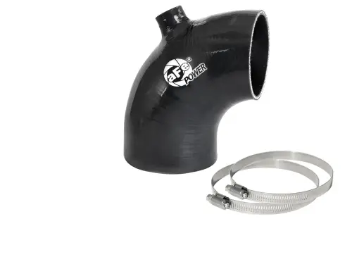 Afe - Advance Flow Engineering - 59-00106 | aFe Power Magnum FORCE Performance Accessories, Coupling Kit: (3-1/8 Inch x 2-3/4 Inch) ID x 90 Degree Elbow With Port Hole (Silicone)