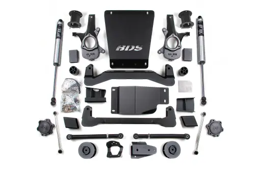BDS Suspension - BDS905FS | BDS Suspension 4.5 Inch Lift Kit For Chevrolet Avalanche / Suburban / Tahoe / GMC Yukon 1500 4WD | Rear Lift 2 Inch Coil Spacer | Fox 2.0 Performance Series Shocks