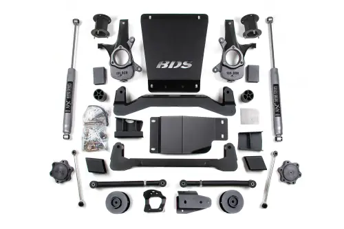 BDS Suspension - BDS905H | BDS Suspension 4.5 Inch Lift Kit For Chevrolet Avalanche / Suburban / Tahoe / GMC Yukon 1500 4WD | Rear Lift 2 Inch Coil Spacer | NX2 Nitro Series Shocks