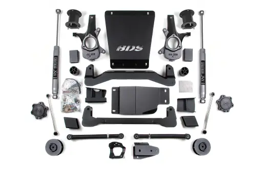 BDS Suspension - BDS906H | BDS Suspension 4.5 Inch Lift Kit For Chevrolet Avalanche / Suburban / Tahoe / GMC Yukon 1500 4WD | Rear Lift 3 Inch Coil Spacer | NX2 Nitro Series Shocks