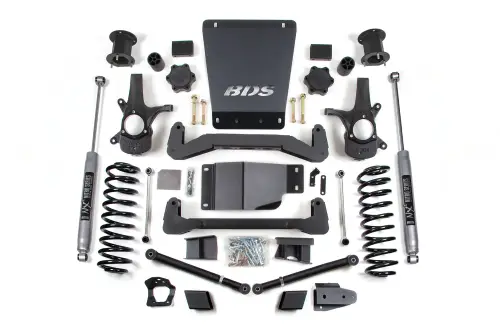BDS Suspension - BDS907H | BDS Suspension 6.5 Inch Lift Kit For Chevrolet Avalanche / Suburban / Tahoe / GMC Yukon 1500 4WD | NX2 Nitro Series Shocks