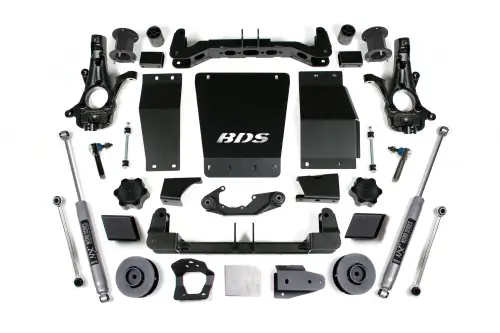 BDS Suspension - BDS909H | BDS Suspension 4.5 Inch Lift Kit For Chevrolet Avalanche / Suburban / Tahoe / GMC Yukon 1500 4WD | Aluminum / Stamped Steel Factory Control Arm | NX2 Nitro Series Shocks