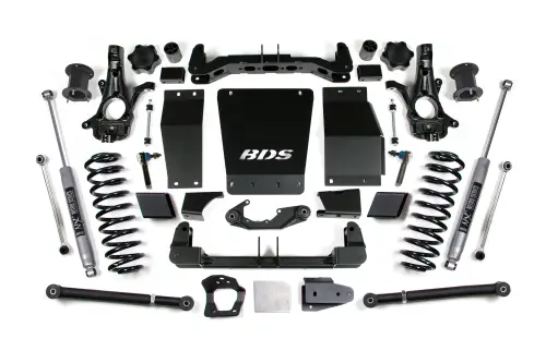 BDS Suspension - BDS911H | BDS Suspension 6.5 Inch Lift Kit For Chevrolet Avalanche / Suburban / Tahoe / GMC Yukon 1500 4WD | Aluminum / Stamped Steel Factory Control Arm | NX2 Nitro Series Shocks