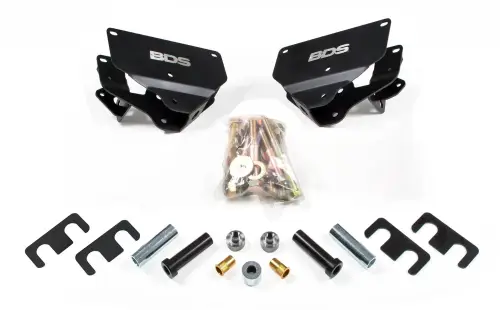 BDS Suspension - BDS122404 | BDS Suspension 4-Link Conversion Bracket Kit For Ram 2500 / 3500 4WD