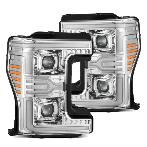 AlphaREX - 880346 | AlphaRex MKII LUXX-Series LED Projector Headlights For Ford F-250, F-350 F-450, F-550 Super Duty | Chrome