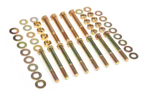 BDS Suspension - BDS124008 | BDS Suspension Eye Bolt Kit For Jeep Wrangler YJ | For Front & Rear Leaf Springs