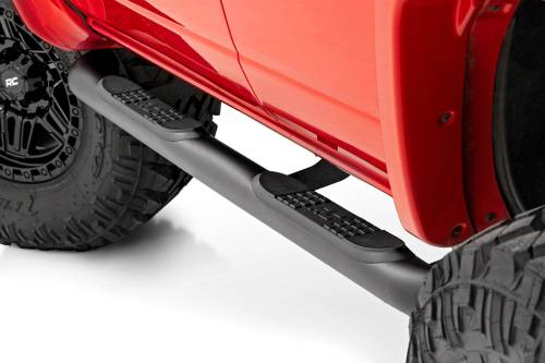 Rough Country - 43007 | Rough Country Nerf Steps, 3 Inch Tube, 4 Door For Ford Bronco 4WD