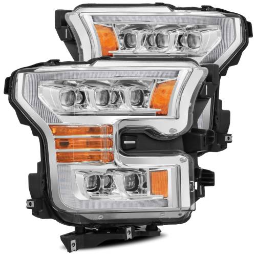 AlphaREX - 880151 | AlphaRex NOVA-Series LED Projector Headlights Chrome for Ford F150 (2015-2017) / F150 Raptor (2017-2020)