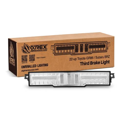 AlphaREX - 220060 | AlphaRex NOVA-Series Prismatic LED Fourth Brake Light Chrome for Toyota GR86/Subaru BRZ