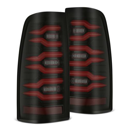 AlphaREX - 620007 | AlphaRex LUXX-Series LED Tail Lights Black-Red for Chevrolet Silverado/GMC Sierra (1999-2006)