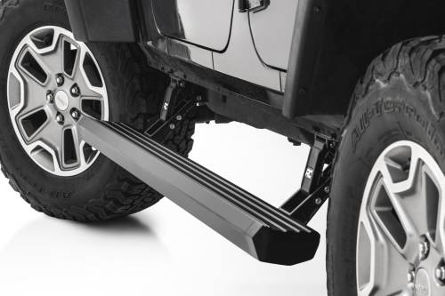 Rough Country - ESR610330 | Rough Country Power Running Boards, 4 Door For Jeep Wrangler Unlimited 2WD/4WD