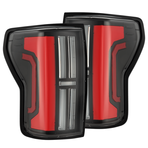 AlphaREX - 670052 | AlphaRex NOVA-Series Prismatic LED Tail Lights Black-Red for Toyota Tundra (2007-2013)