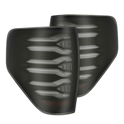 AlphaREX - 653070 | AlphaRex LUXX-Series LED Tail Lights Black for Ford F150 (2009-2014)