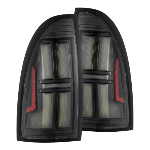 AlphaREX - 680052 | AlphaRex NOVA-Series Prismatic LED Tail Lights Black for Toyota Tacoma (2005-2015)