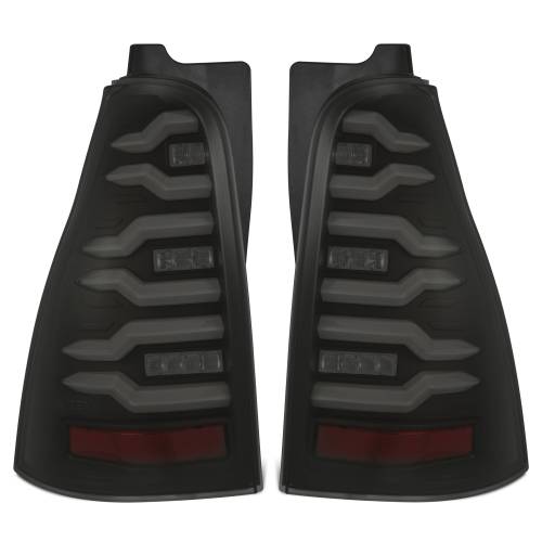 AlphaREX - 690060 | AlphaRex LUXX-Series LED Tail Lights Black for Toyota 4Runner (2003-2009)